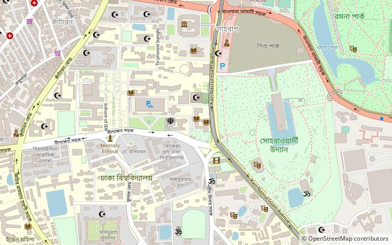 Dhaka University Library location map