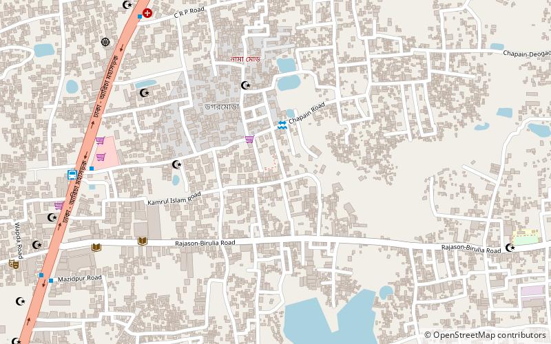 Savar Model College location map