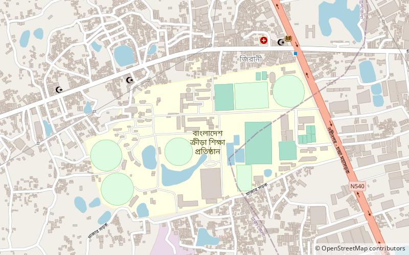 bangladesh krira shikkha protisthan cricket grounds location map