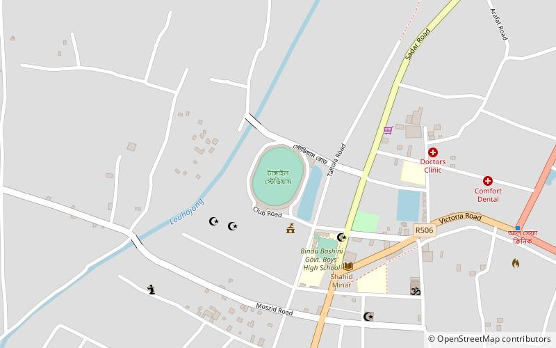 tangail stadium location map