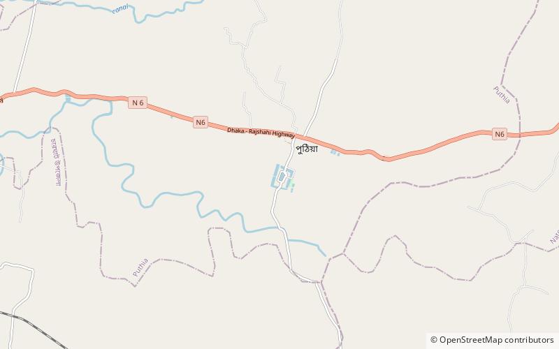 Puthia Rajbari location map