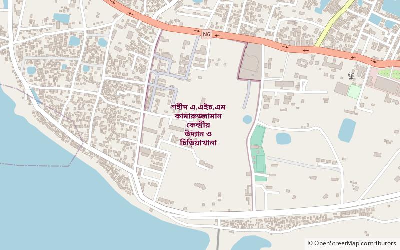 central park and zoo rajshahi location map