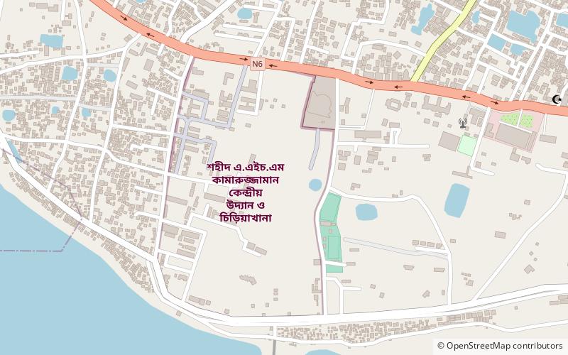 Shaheed A.H.M Qamaruzzaman Central Park and Zoo location map