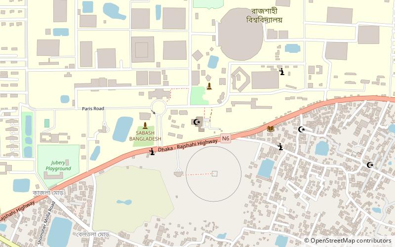 Rajshahi University location map