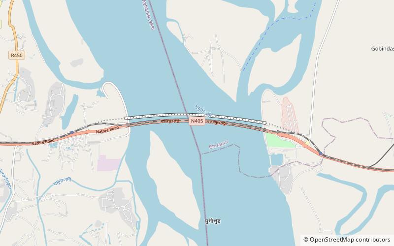 Bangabandhu Bridge location map