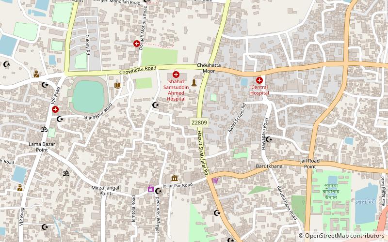 metropolitan university sylhet location map