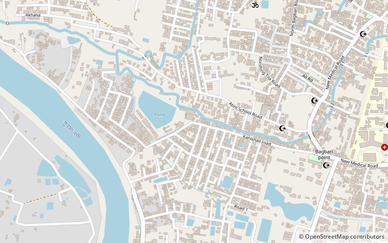 sylhet international university location map