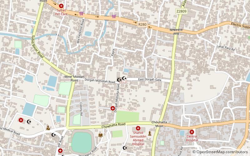 Shah Jalal Dargah location map