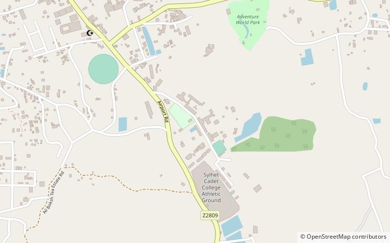 Sylhet Cadet College location map