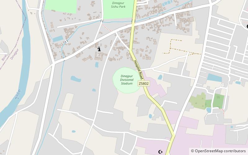 dinajpur stadium location map
