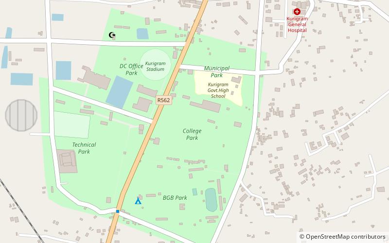 Kurigram Government College location map