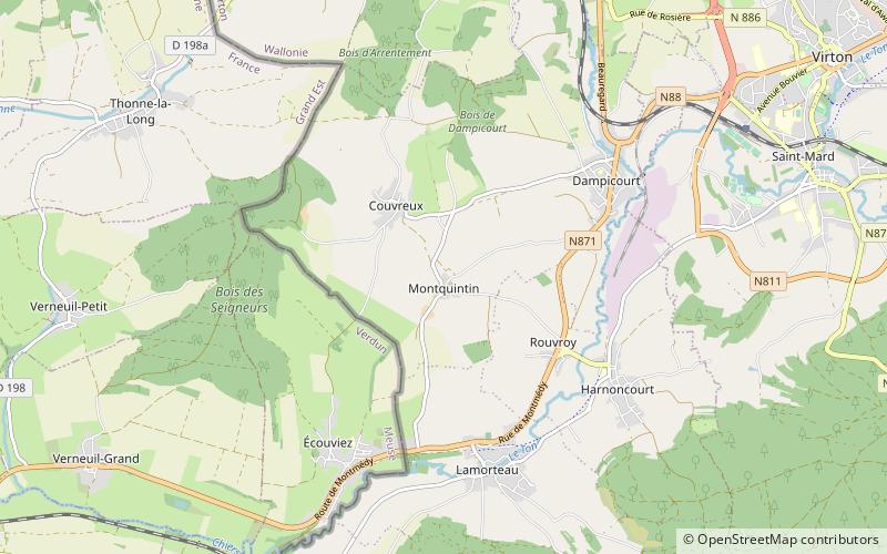 Montquintin Castle location map