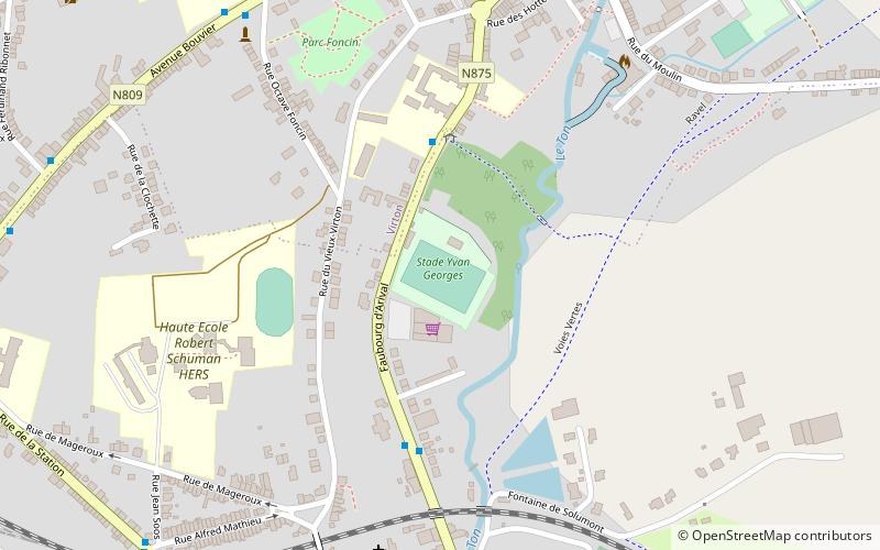 stade yvan georges virton location map