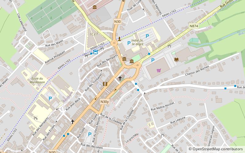 eglise saint pierre bastogne location map