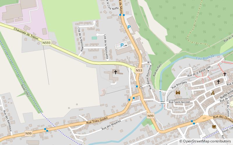 Chimay Abbey location map