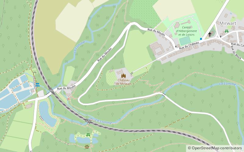 Mirwart Castle location map