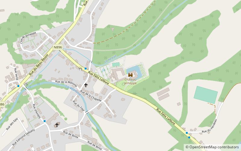 Jemeppe Castle location map