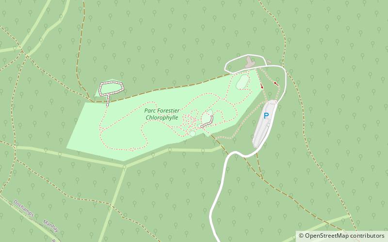 parc forestier chlorophylle manhay location map