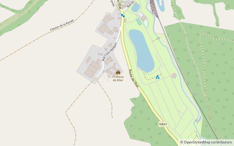 chateau de blier erezee location map