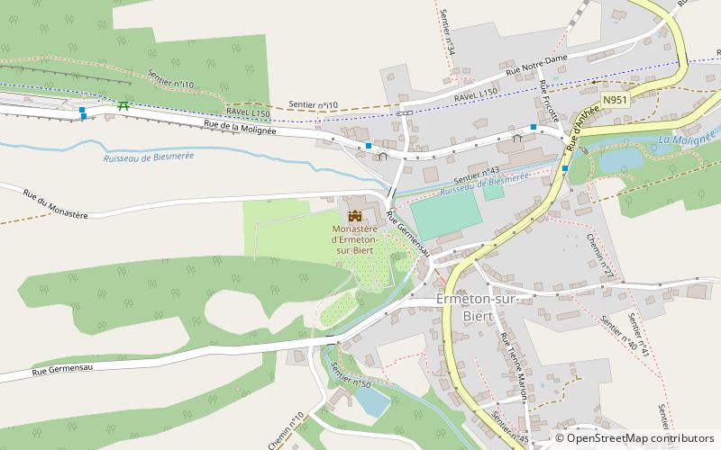 Ermeton Abbey location map