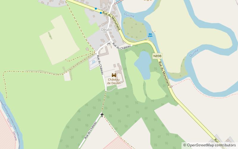 Deulin Castle location map