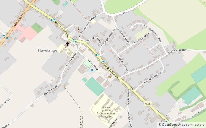 Havelange location map