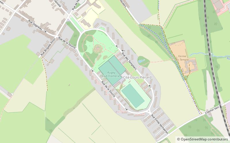 Rugby Club Frameries location map