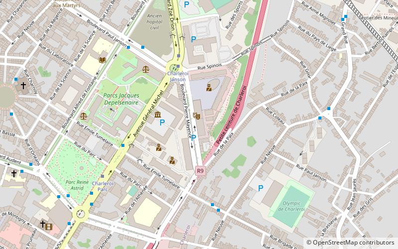 Charleroi Danses location map