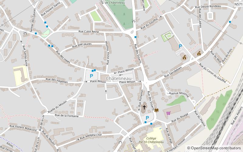 marche de chatelineau charleroi location map