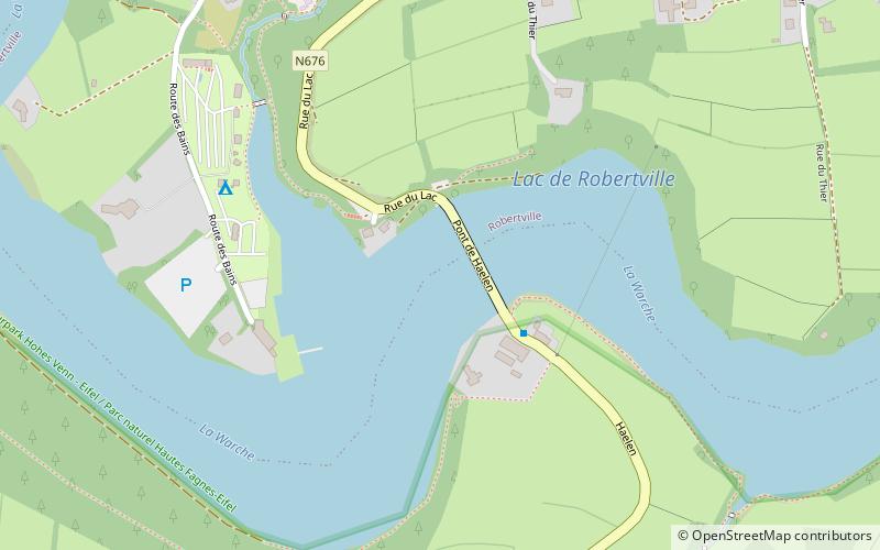 Lake Robertville location map