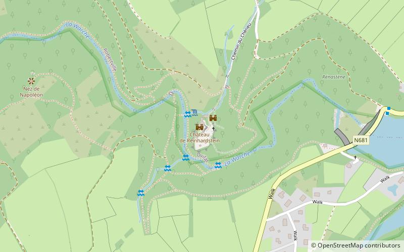 Burg Reinhardstein location map