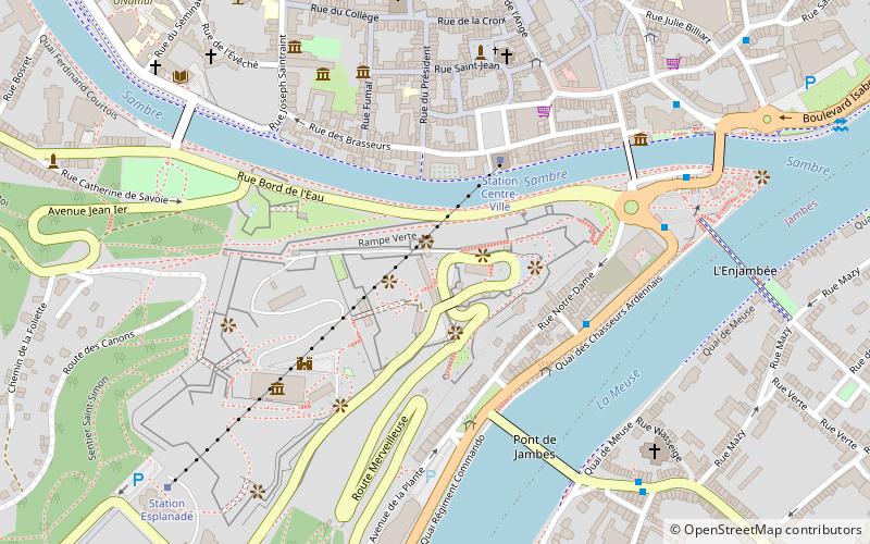 Meuse Citadels location map