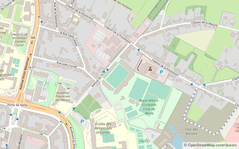 Stade Charles Tondreau location map