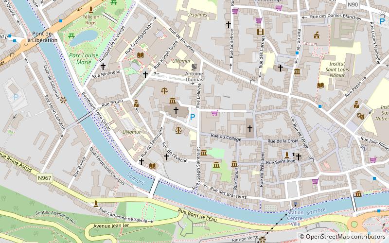 Stade communal de Namur location map