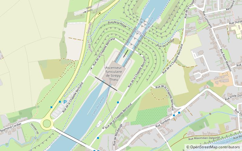 Canal du Centre location map