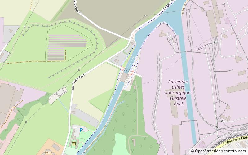 Ascenseurs à bateaux du canal du Centre location map