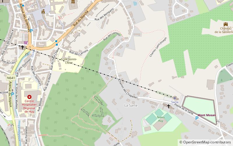 Mur de Huy location map