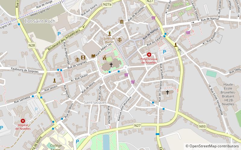 Collégiale Sainte-Gertrude de Nivelles location map