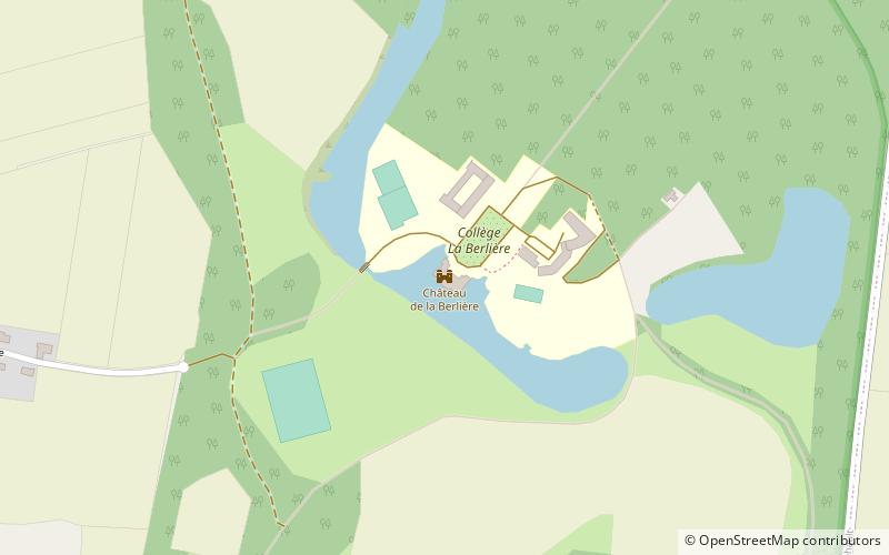 La Berlière Castle location map
