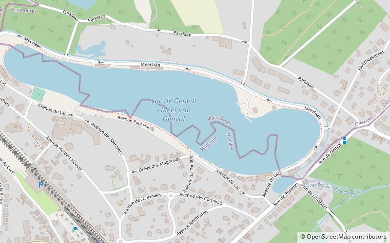 Lac de Genval location map