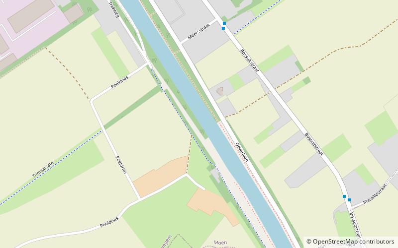 Canal Bossuit-Courtrai location map