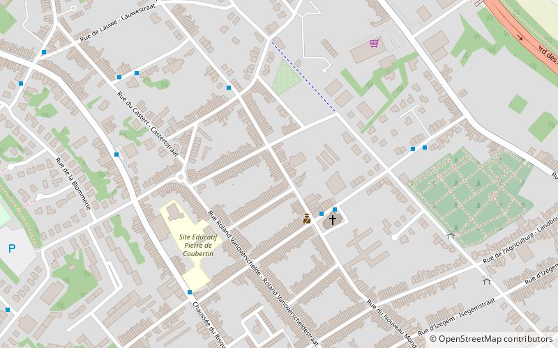arrondissement of mouscron location map