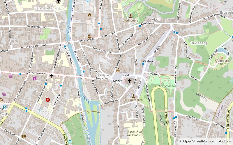 Manneken Pis location map