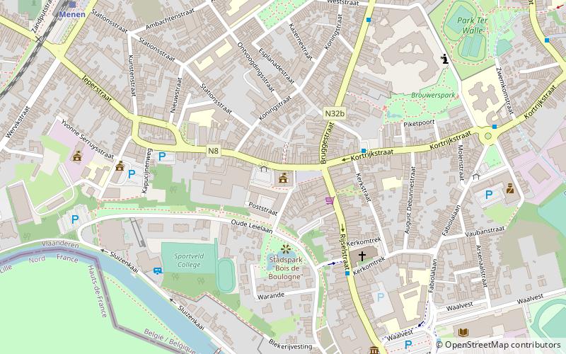 Stadhuis Menen location map