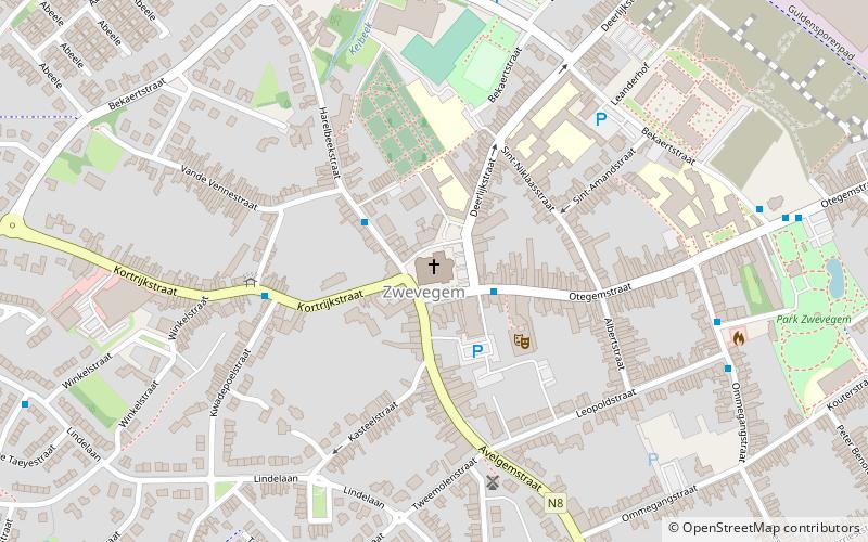 Sint-Amanduskerk location map
