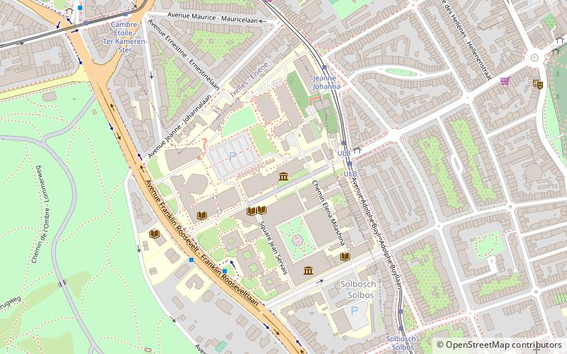 Universidad Libre de Bruselas location map