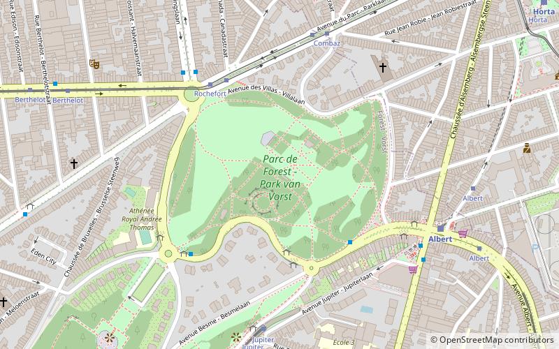 Parc de Forest location map