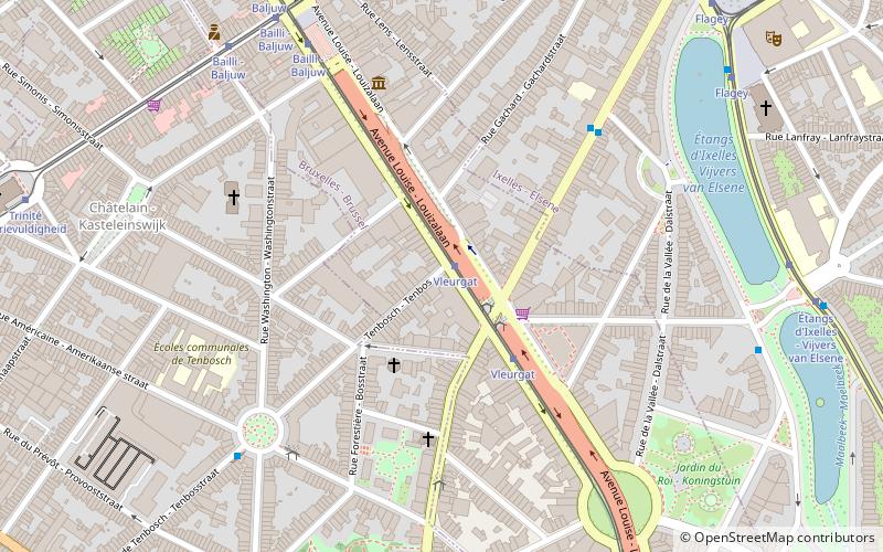 Ixelles/Elsene location map