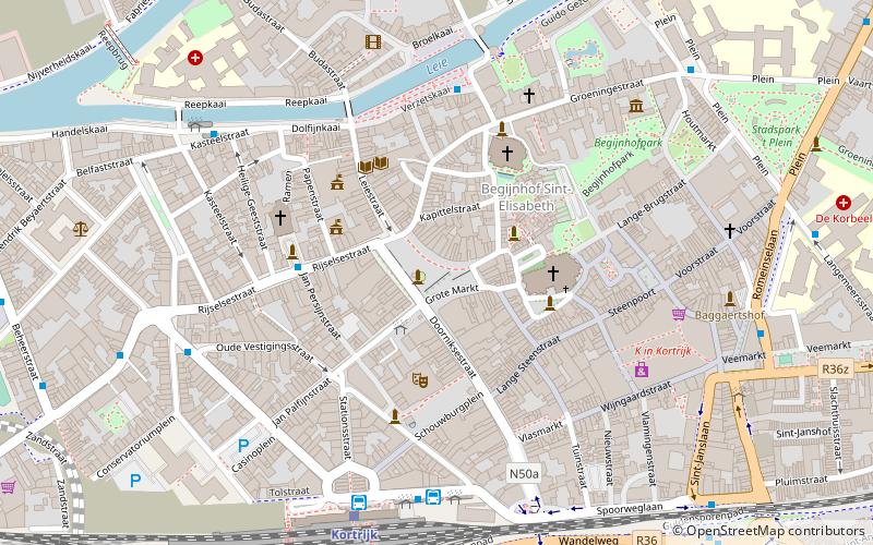 Grand-Place de Courtrai location map