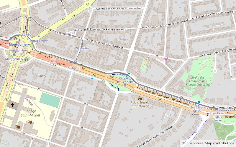 Avenue de Tervueren location map